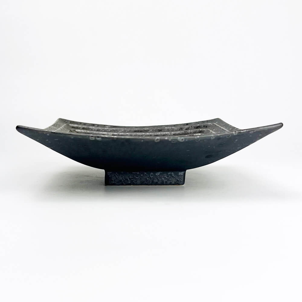 SQ. Shallow Bowl Metallic Brown (7.25"D) image 2
