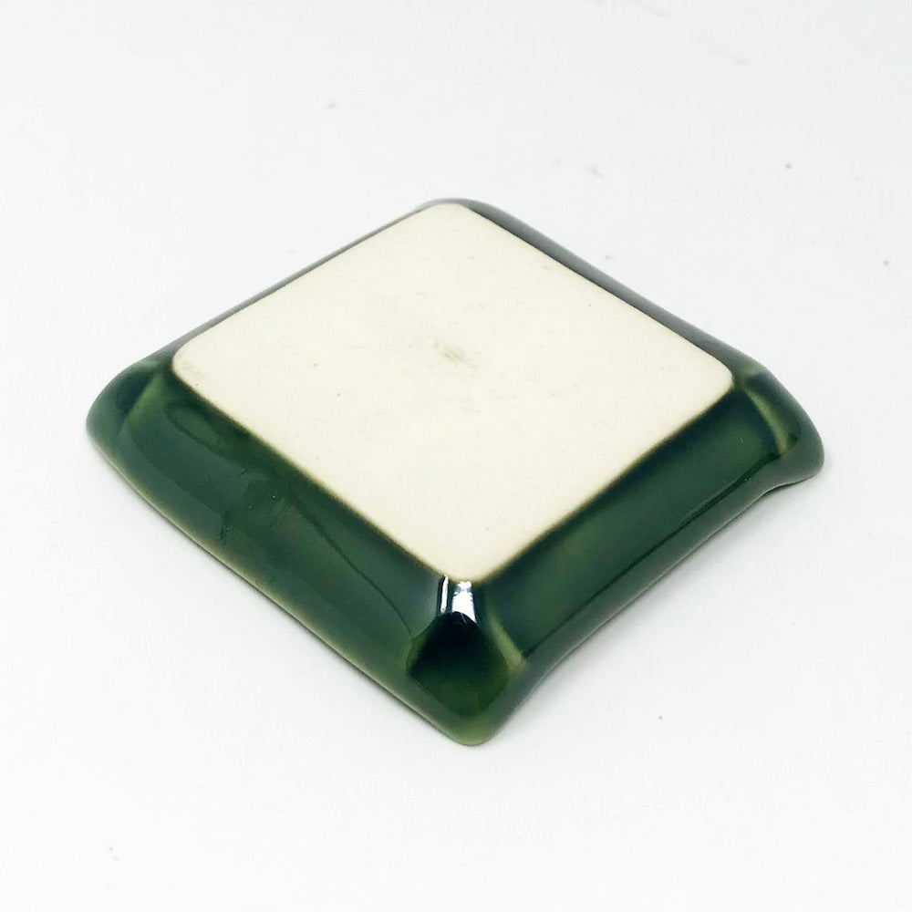 Small ChimiDish/ Chopstick Rest Oribe Koyori (2"D) image 3