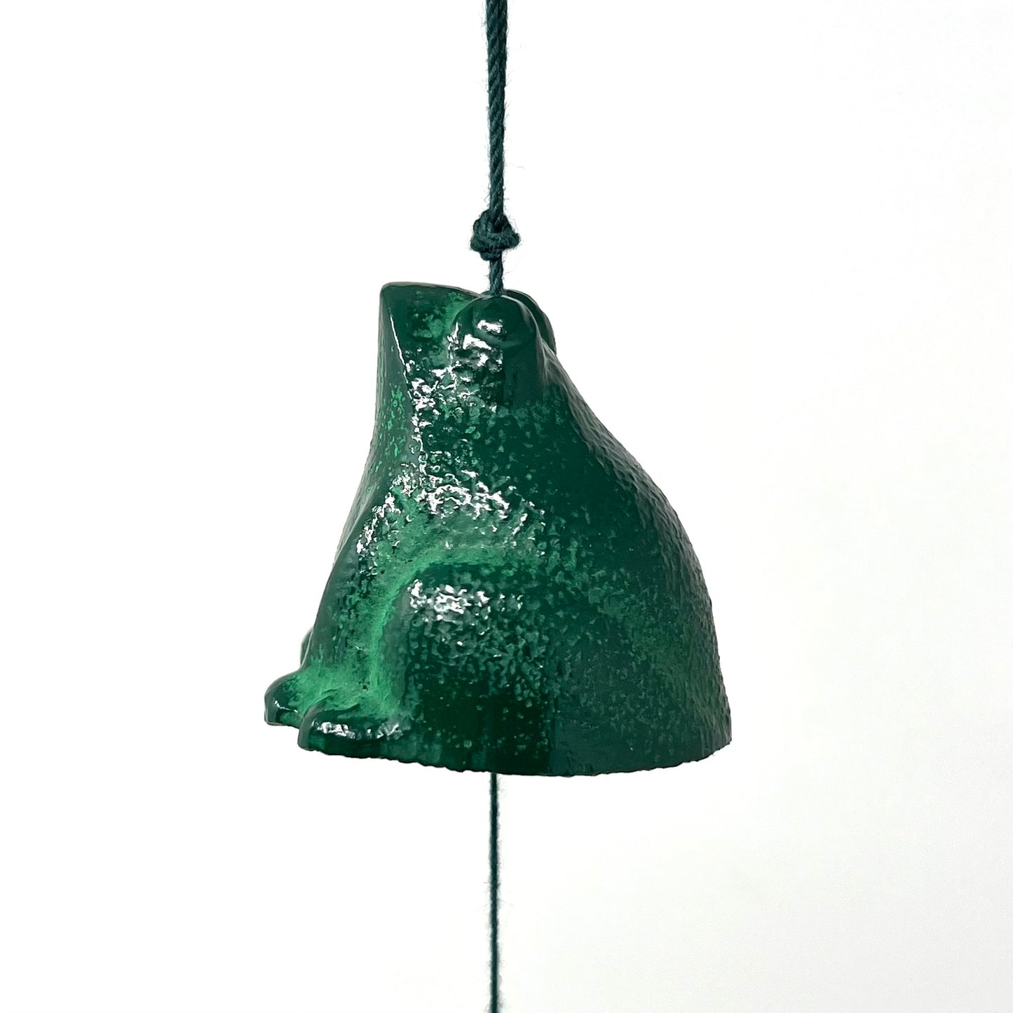 Cast Iron Wind Chime Green Frog image 0
