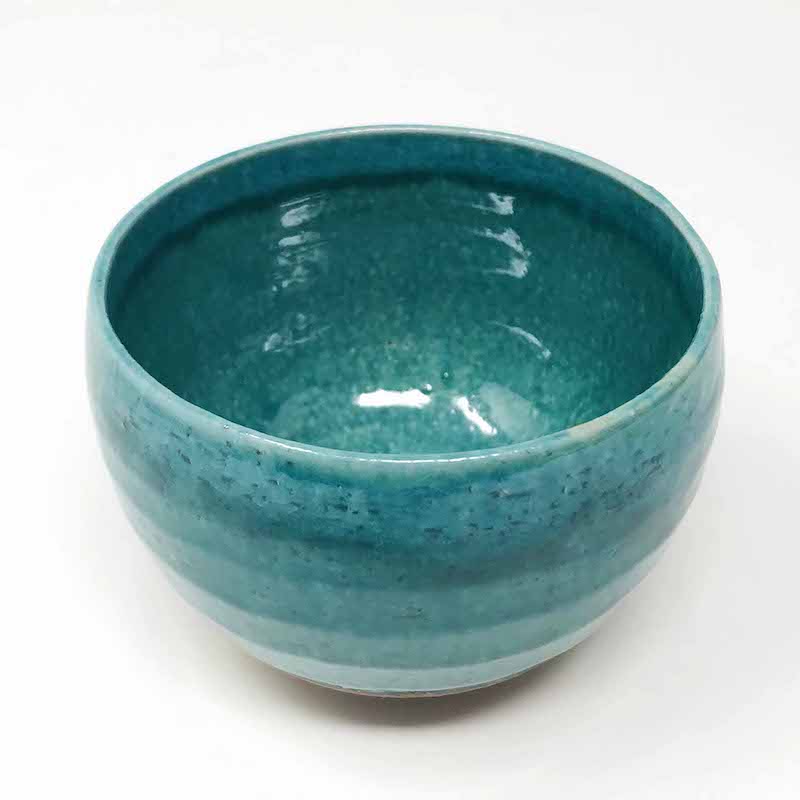 Turquoise Tea Cup (3.5"D) image 1