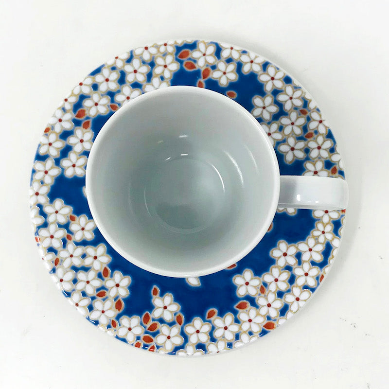 Kutani Demitasse Cup & Saucer Sakura (2.5 fl.oz ) image 3