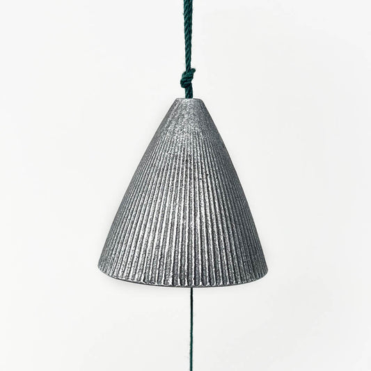 Cast Iron Wind Chime Silver Cone image 0