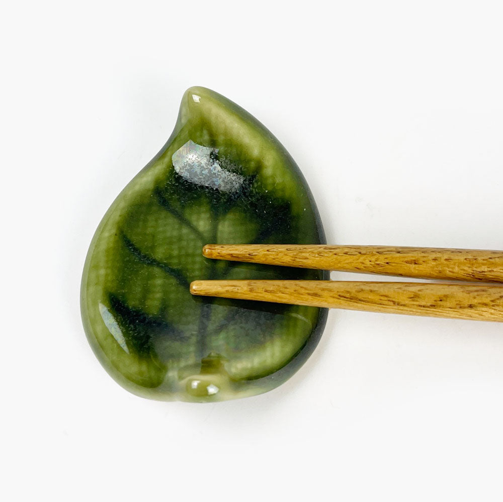 Chopstick Rest Konoha Oribe (2" x 1.75") image 0