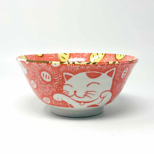 Senmanryo Cat Red Tayo Bowl (6"D) image 1