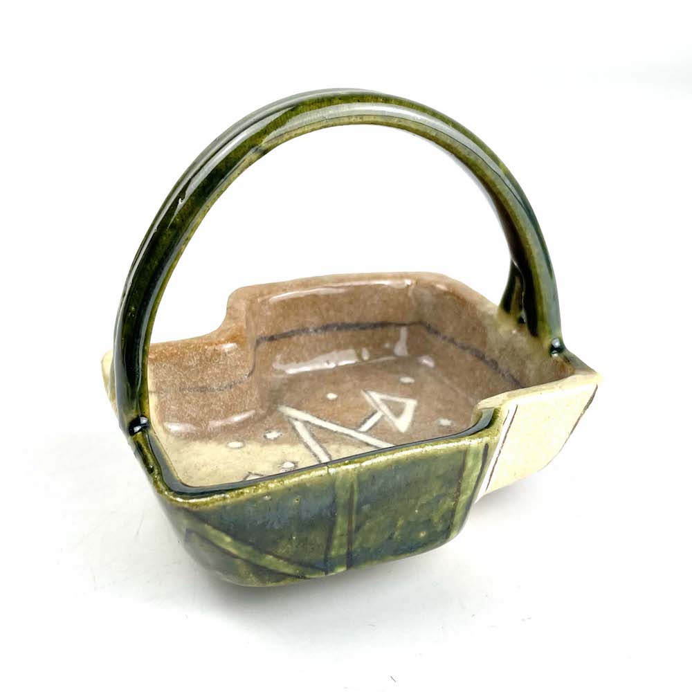 Footed Kobachi w/handle by Masayoshi Wakui (4.75"x3.5") image 0