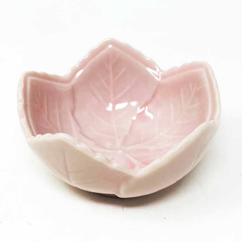 Small Dish Leaf Pink (2.5"D) image 0