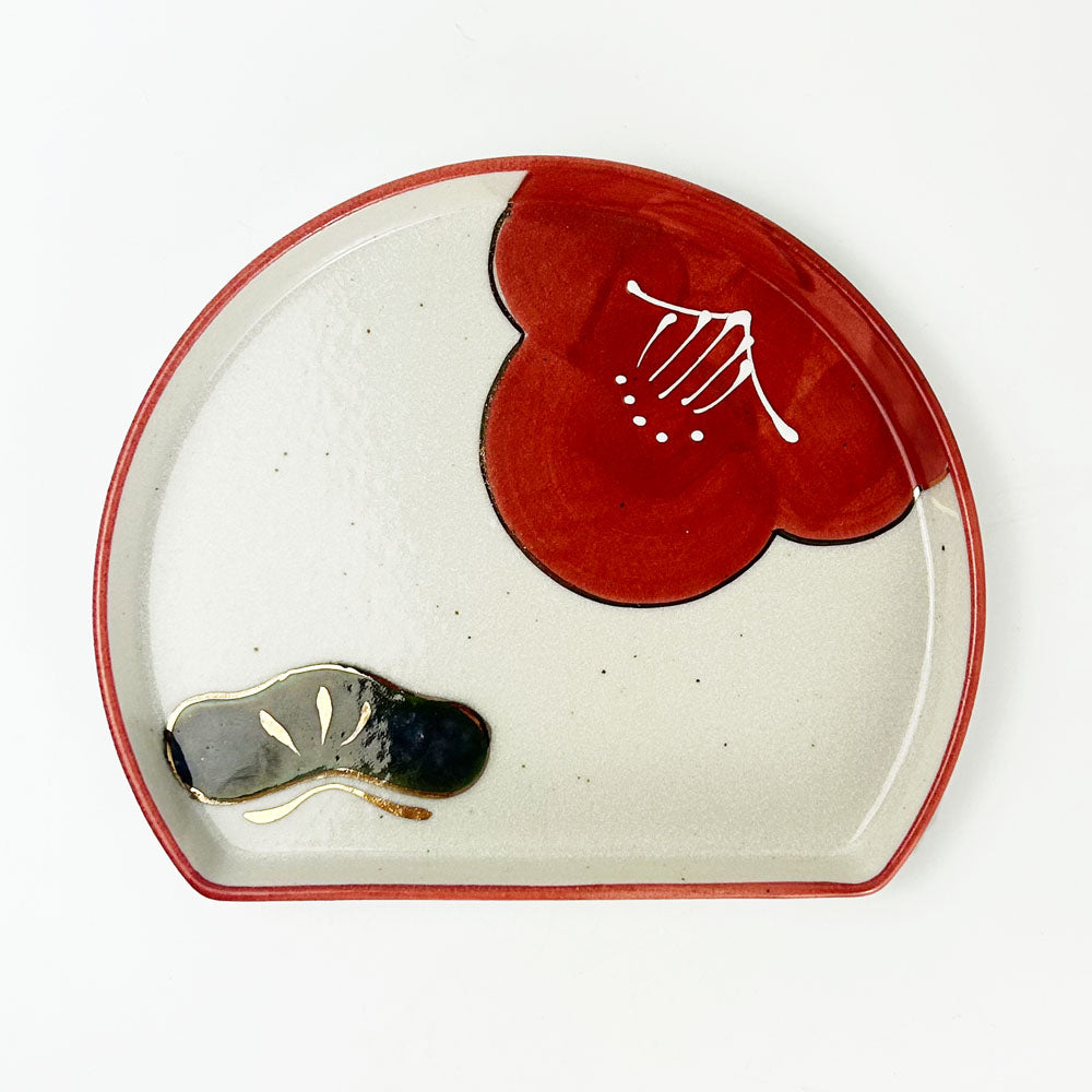 Plate Hangetsu Kinsai (7.5" x 6.5") image 1