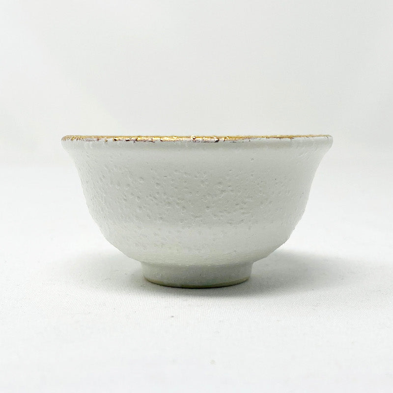 Sake Cup Gold White (1.5 fl.oz) image 1