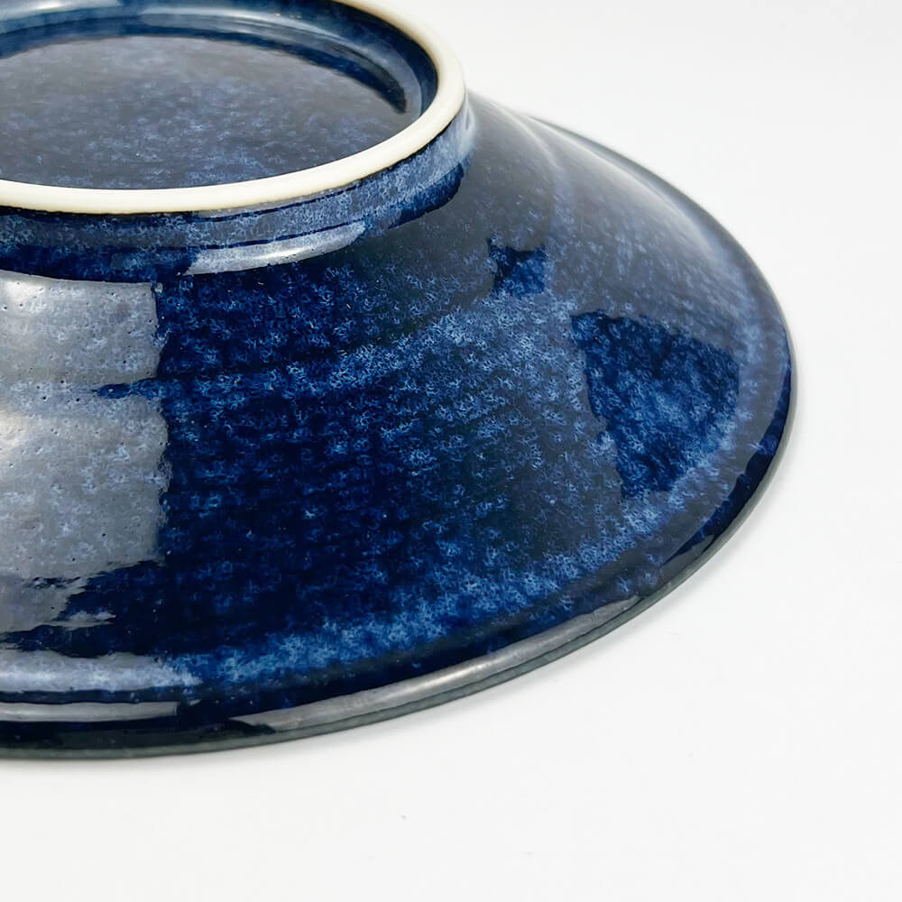 Navy Stripe Medium Deep Plate (7.75"D) image 7