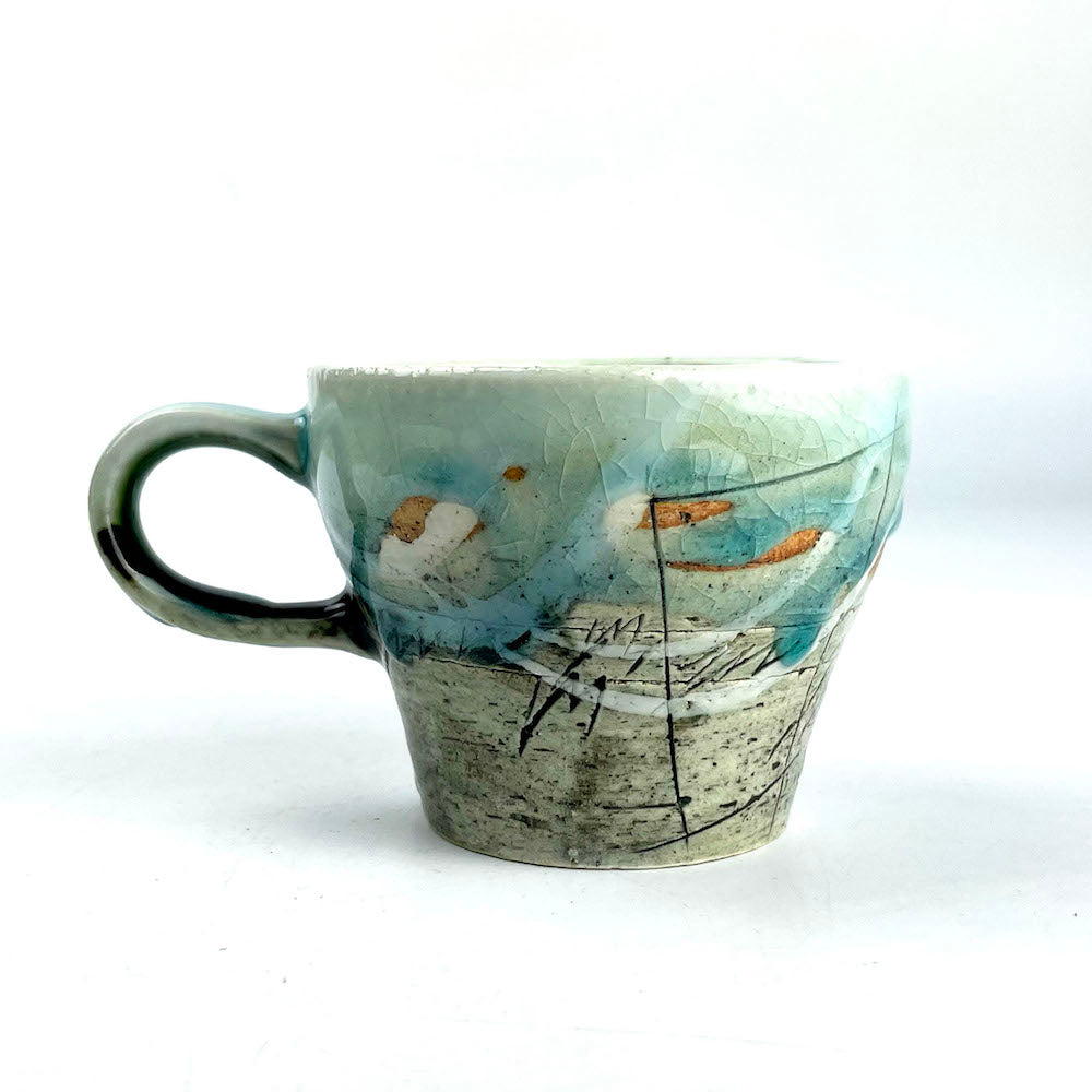 Cup and Saucer Senkoku Blue (5oz) image 4