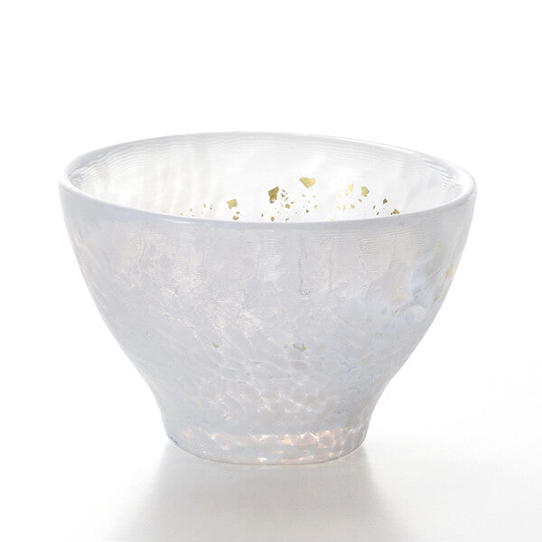 Tsugaru Vidro Glass Sake Cup<br>-Cotton Snow- image 0