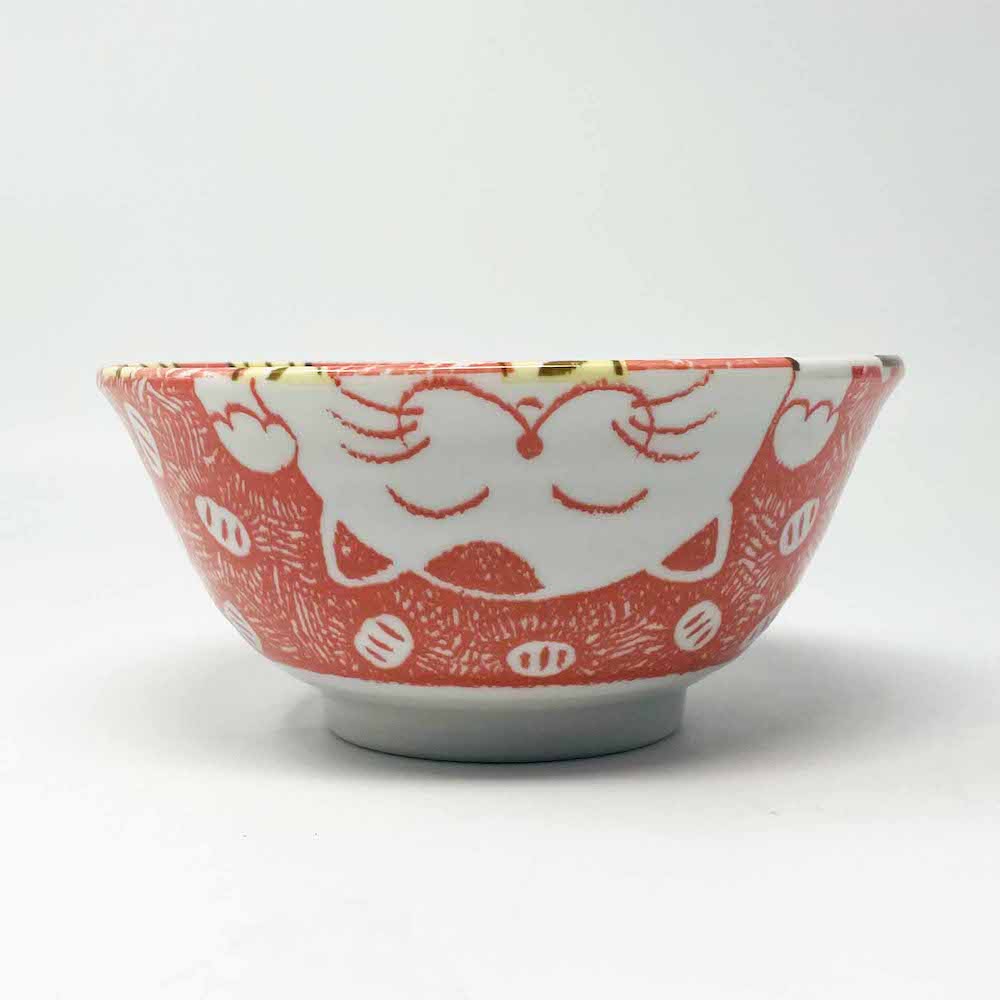 Senmanryo Cat Red Tayo Bowl (6"D) image 3