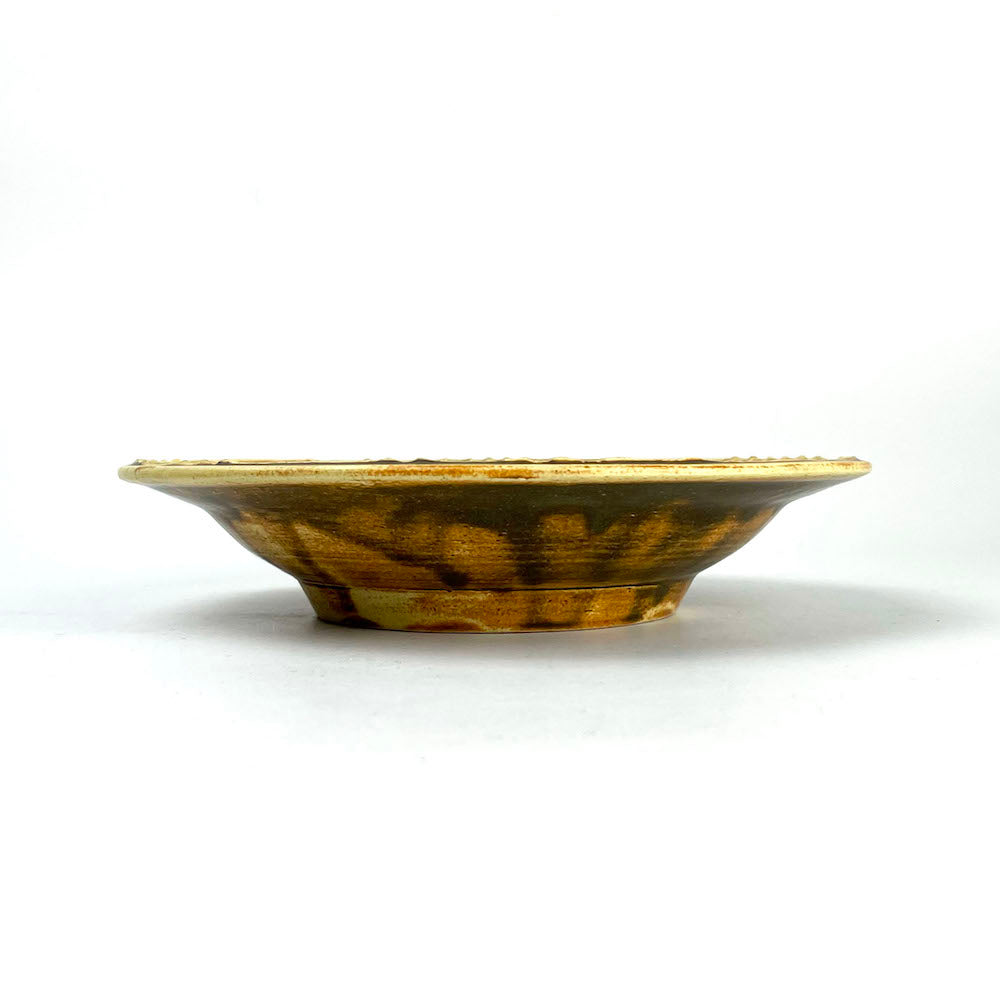 Deep Plate Jyomon Brown by Yasuko Maeda (8.5"D) image 4