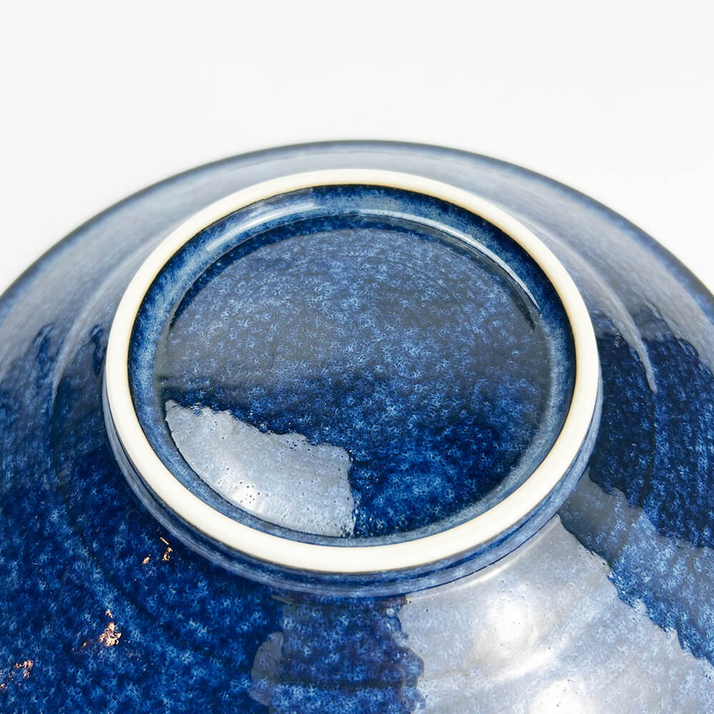 Navy Stripe Medium Deep Plate (7.75"D) image 6