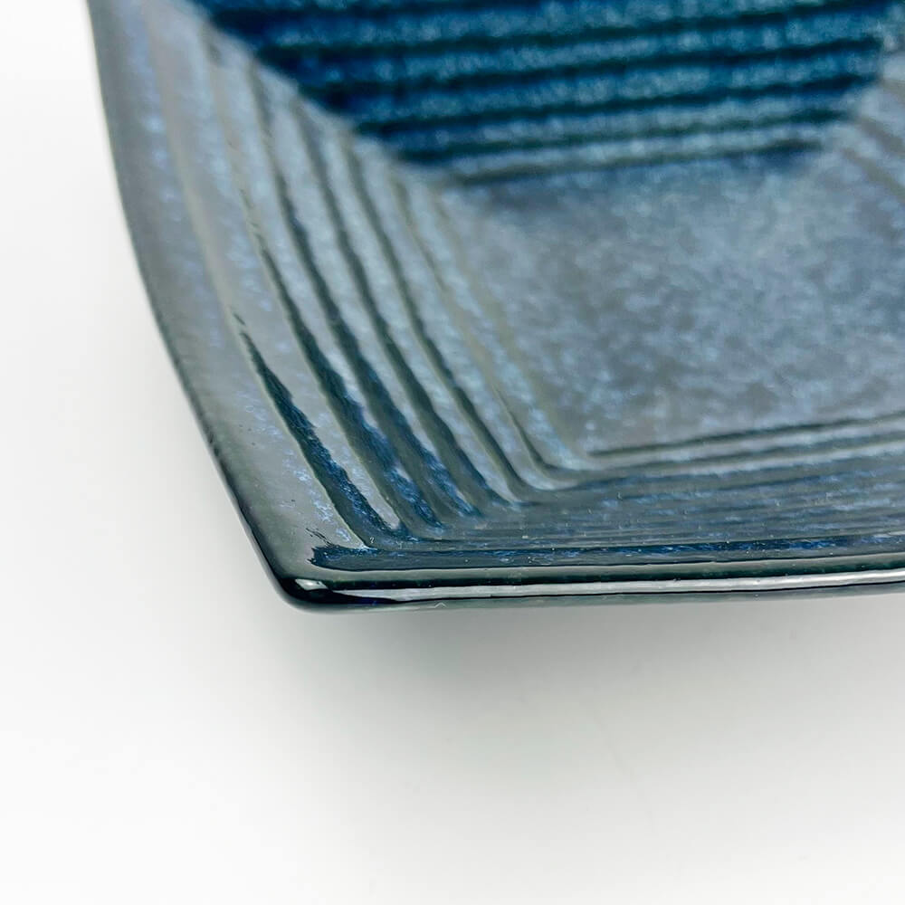 SQ. Shallow Bowl Navy Blue (7.25"D) image 3