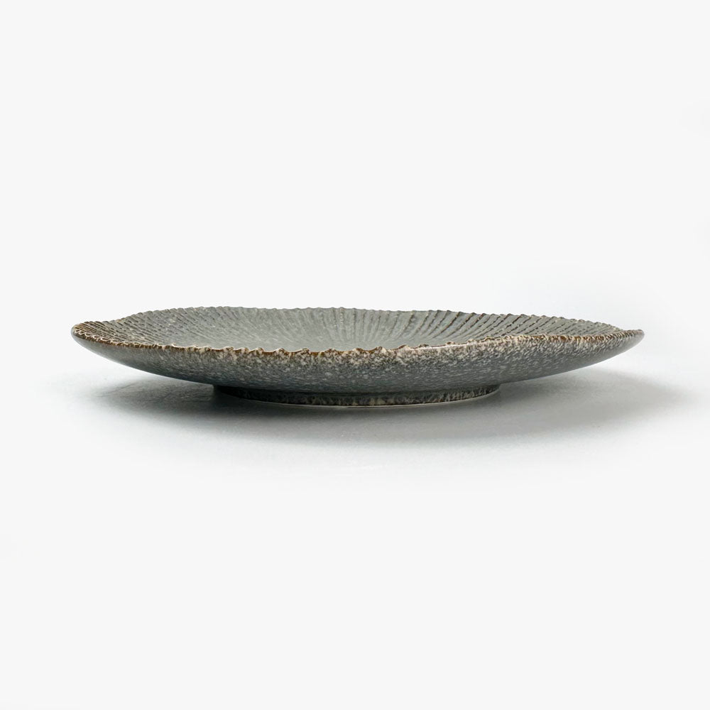 Plate Kobiki Grey Shinogi (6.5"D) image 1