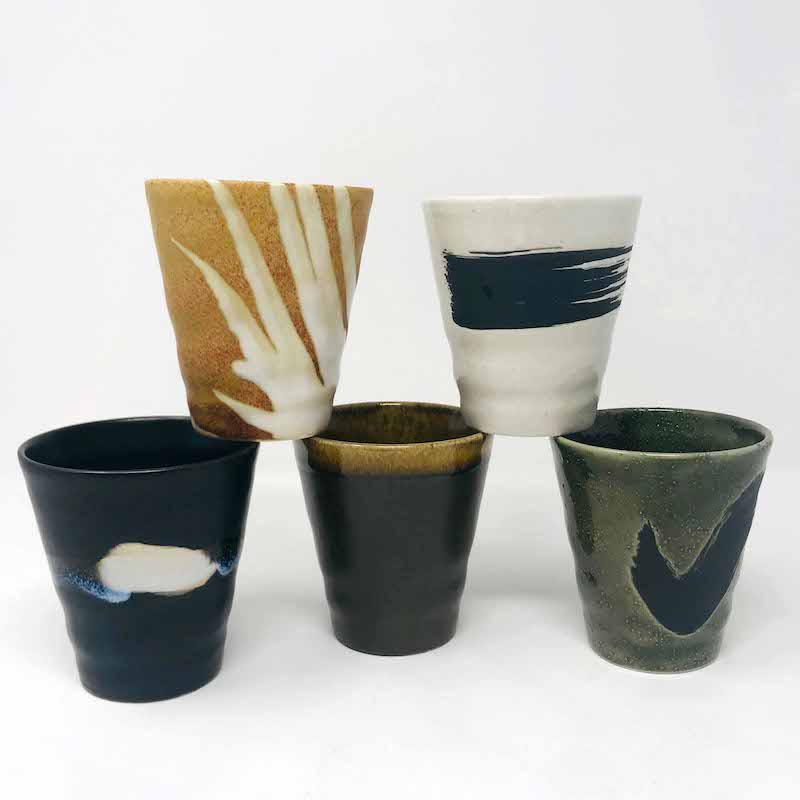 Cup Set of 5 Zen/Rakuyoan (6.8oz) image 3
