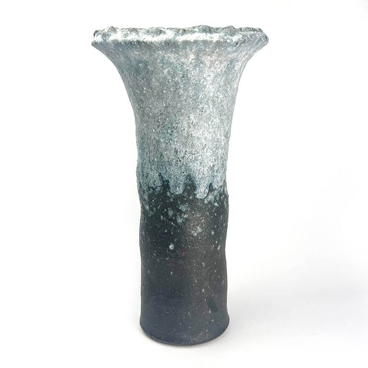 Shigaraki Trumpet Vase (13"H) image 0