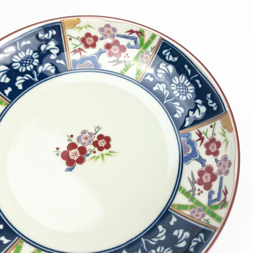 Arita Plum Blossom Dessert Plates Set of 5 image 1