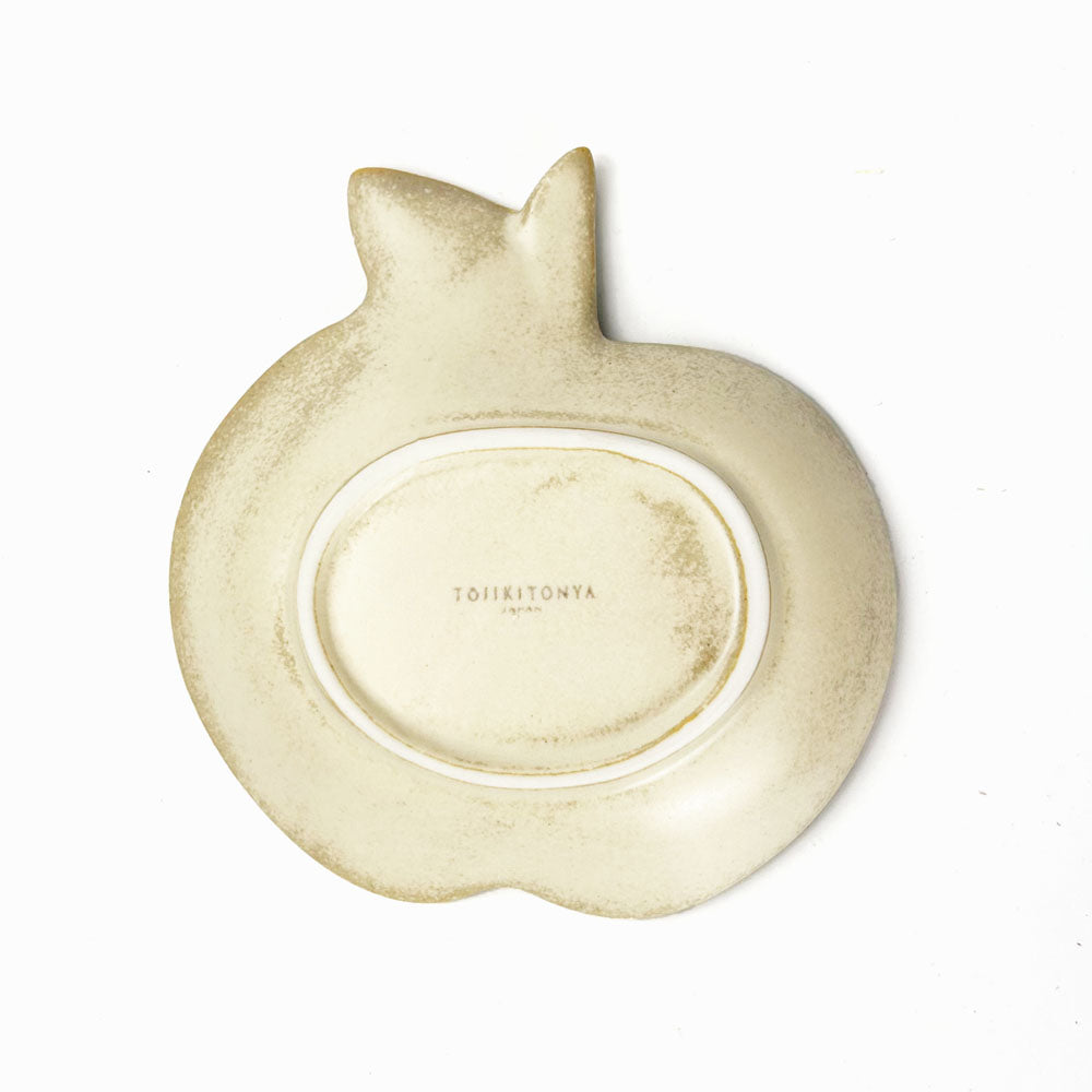 Small Dish Apple White (4" x 4.25") image 2