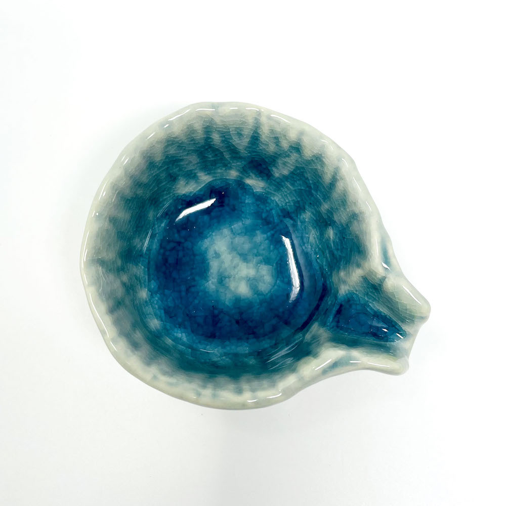 Small Katakuchi Dish Blue (3"D) image 4