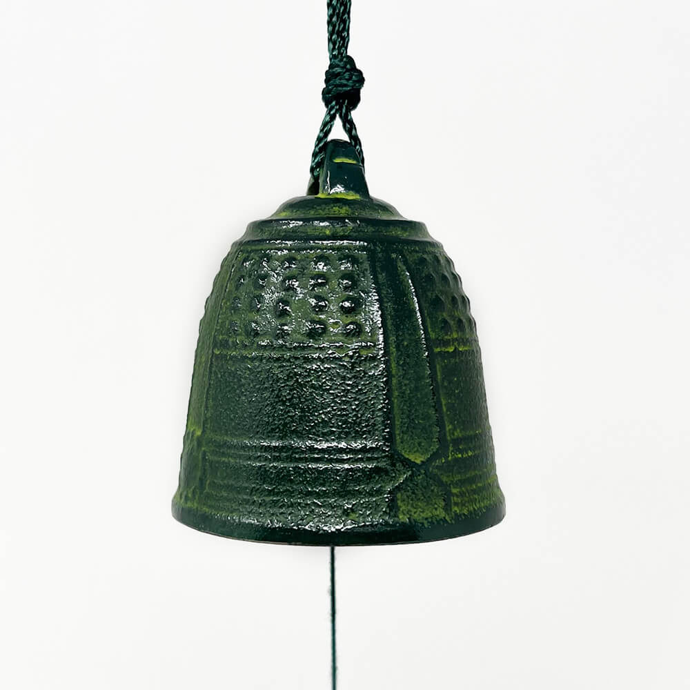 Cast Iron Wind Chime Green Temple Bell image 0