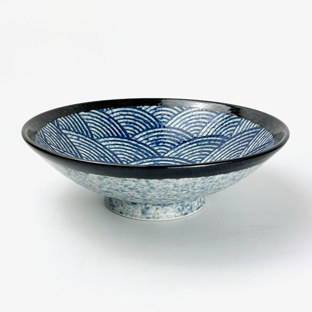 Bowl Moribachi Seigaiha (9.5"D) image 0