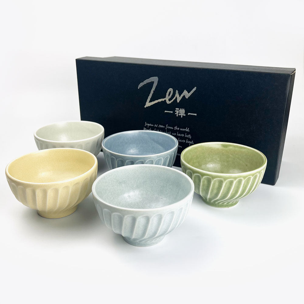 Rice Bowl Set of 5 Emboss Mat (4.5"D) image 0