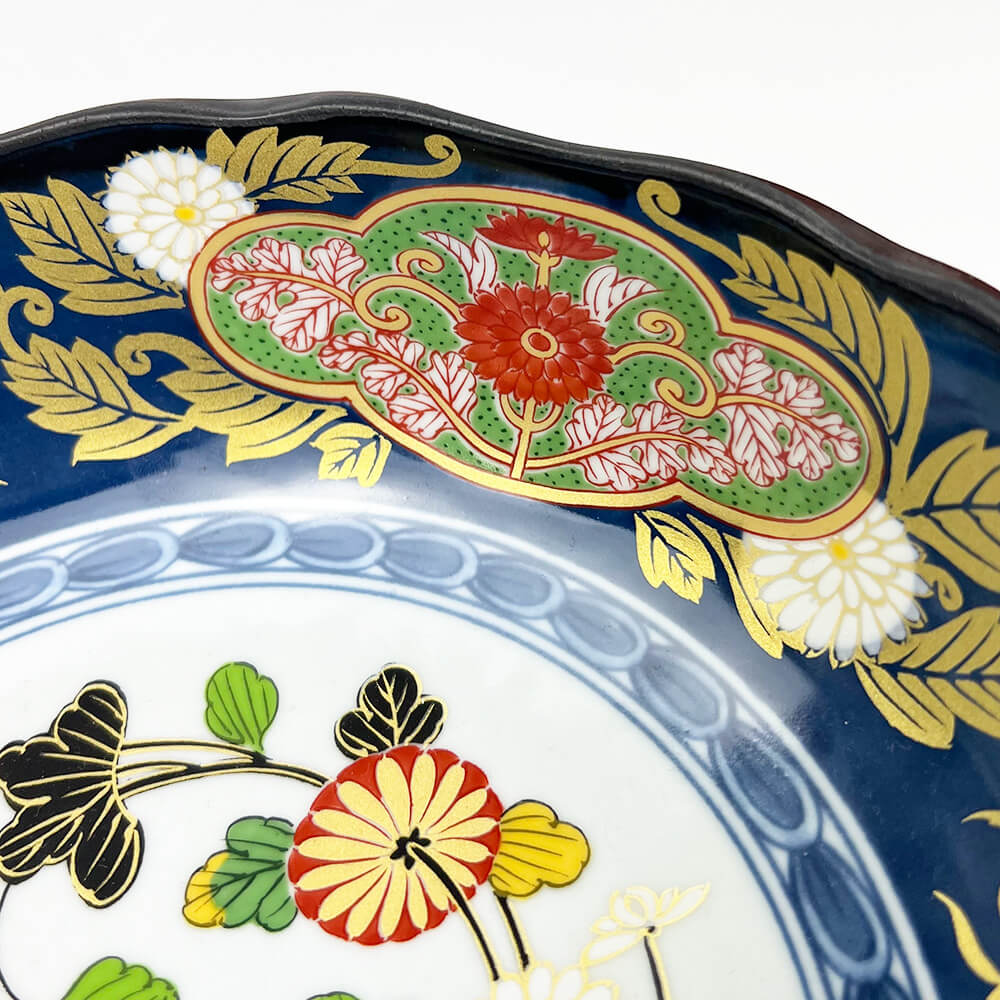 Arita Koimari Chrysanthemum Bowl (8.25"D) image 3