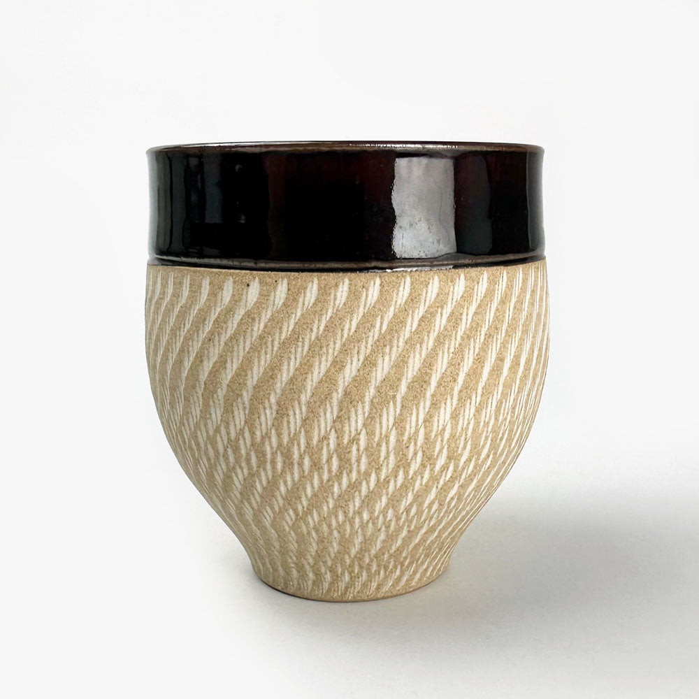 Tetote Cup Kanna Brown (9oz) by Keishuugama image 5