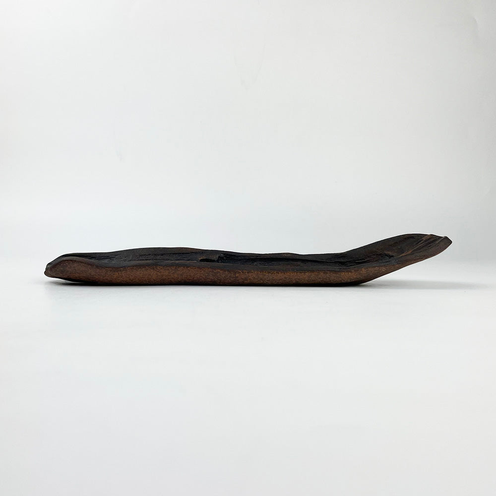 Long Plate Driftwood/Ryuboku (9.75"x2.5") by Bunga Yamamoto/ Hoju-gama image 5