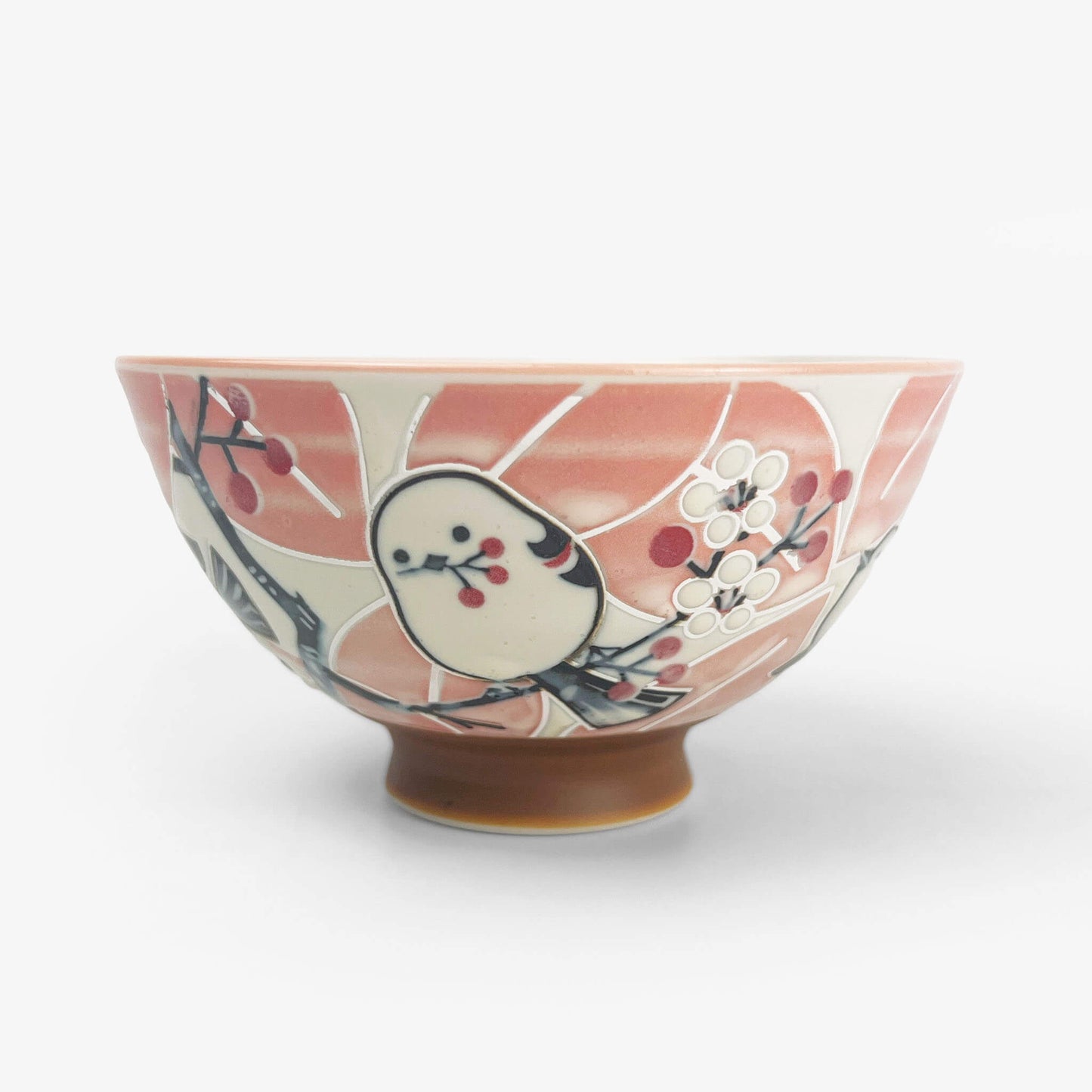 Rice Bowl Bird Pink (4.5"D)
