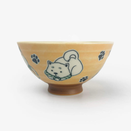 Rice Bowl Shiba Yellow (4.5"D)