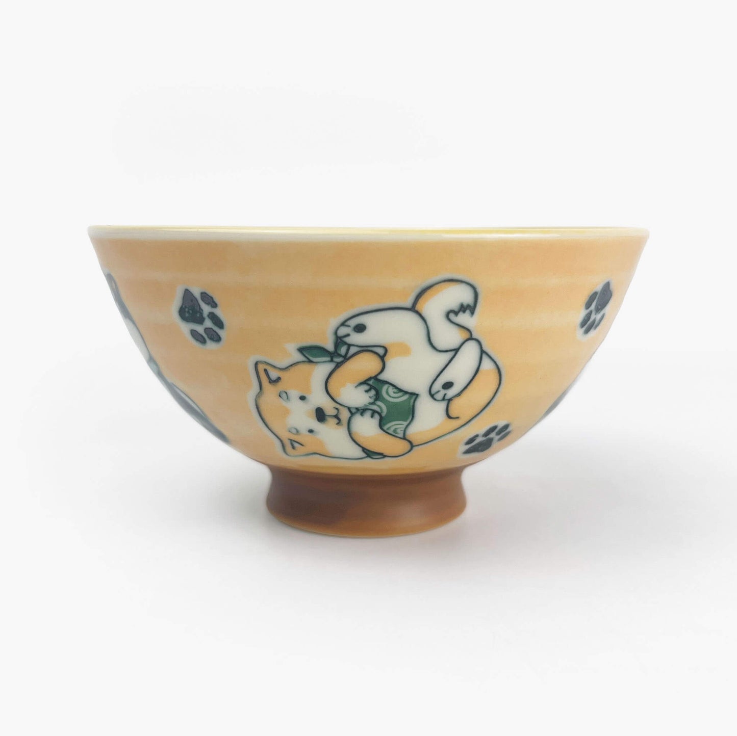 Rice Bowl Shiba Yellow (4.5"D)