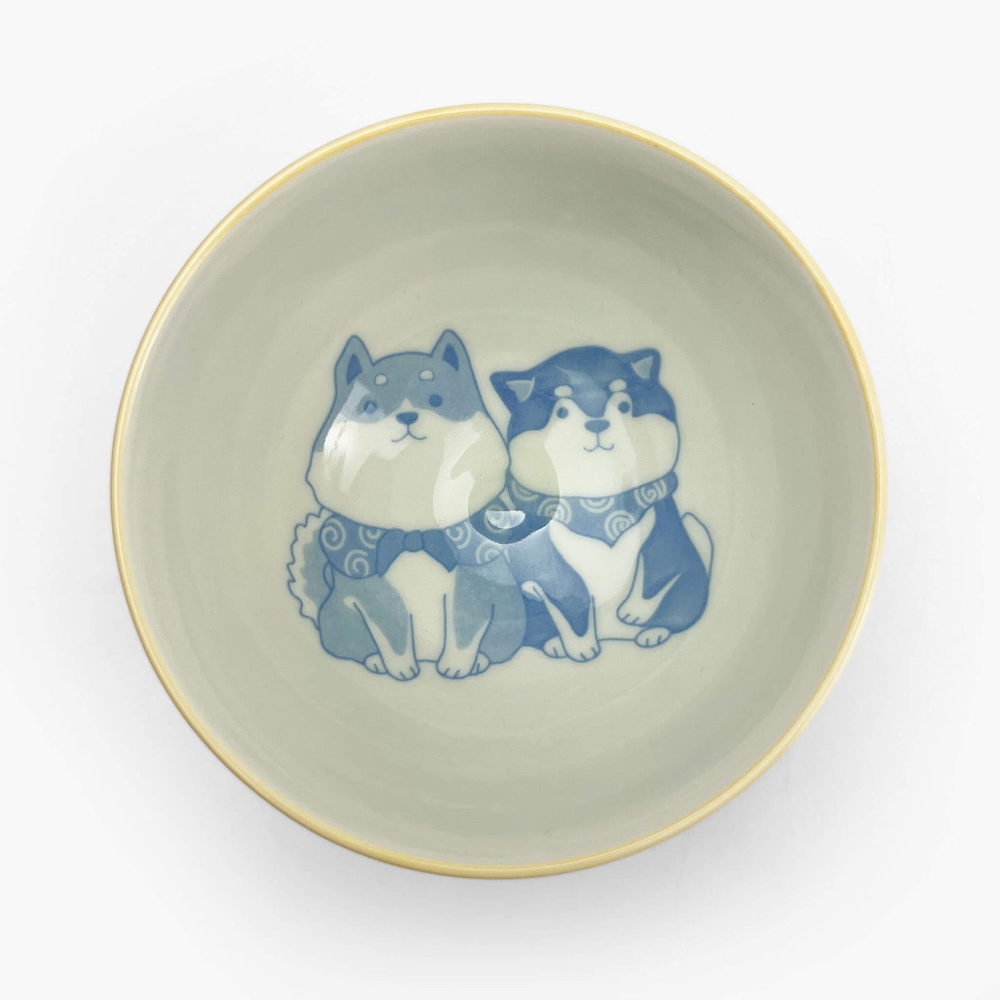 Rice Bowl Shiba Yellow (4.5"D)
