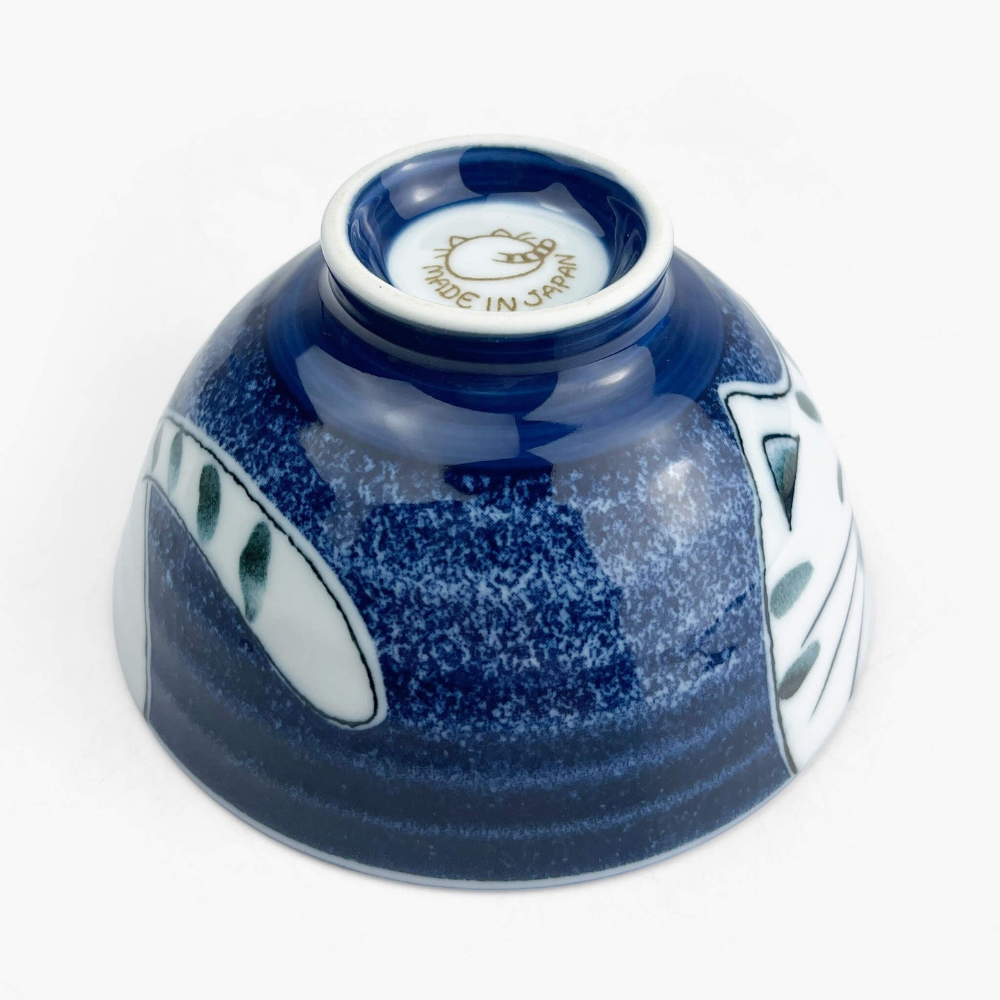 Rice Bowl Cat Blue (4.5"D)