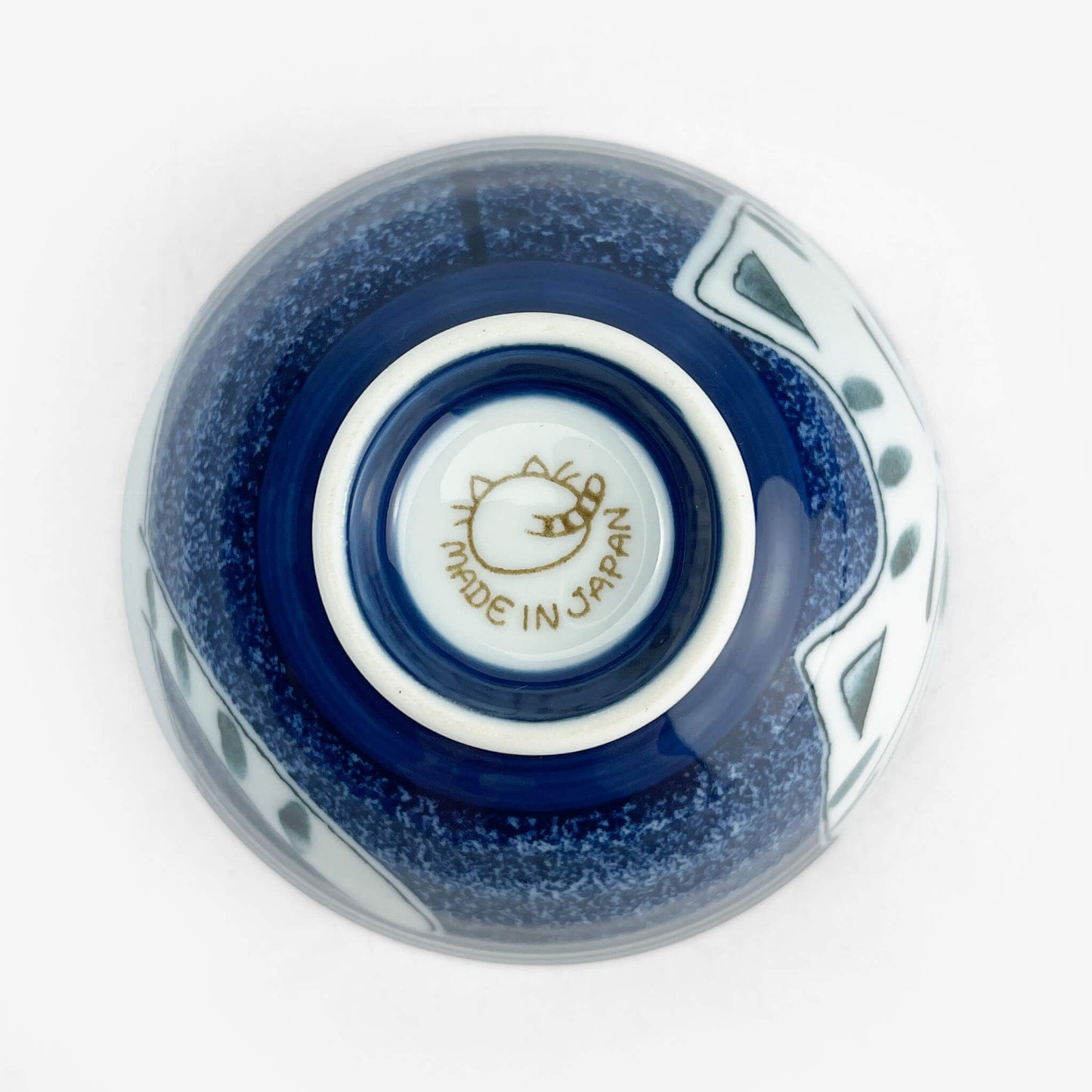 Rice Bowl Cat Blue (4.5"D)