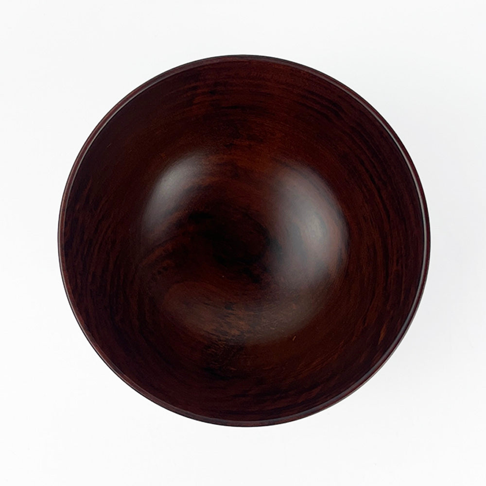 Wooden Soup Bowl Sakura Brown (4.5"D) image 2