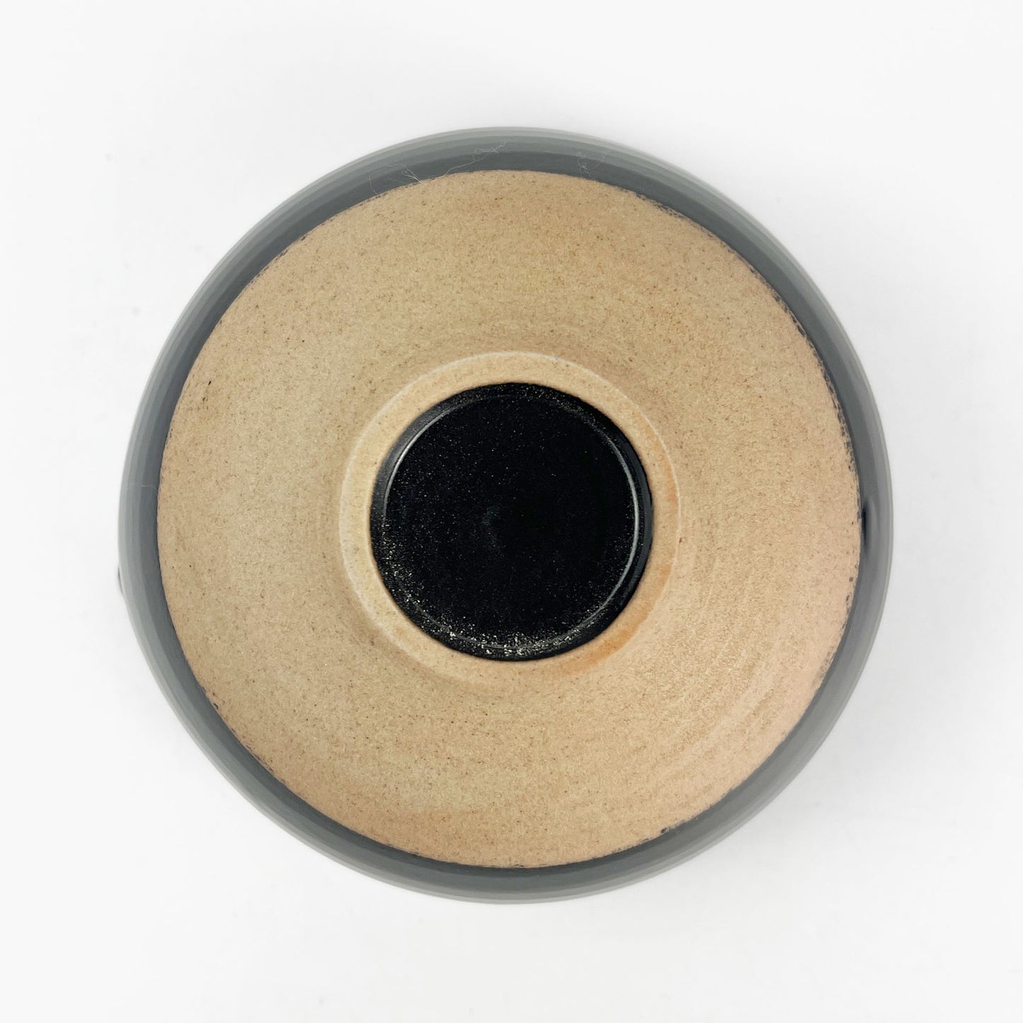 Matcha Bowl with Spout Black (5"D)