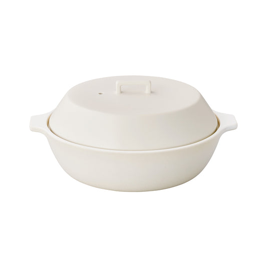 Kinto KAKOMI ceramic pot - White  (85oz/2.5L)