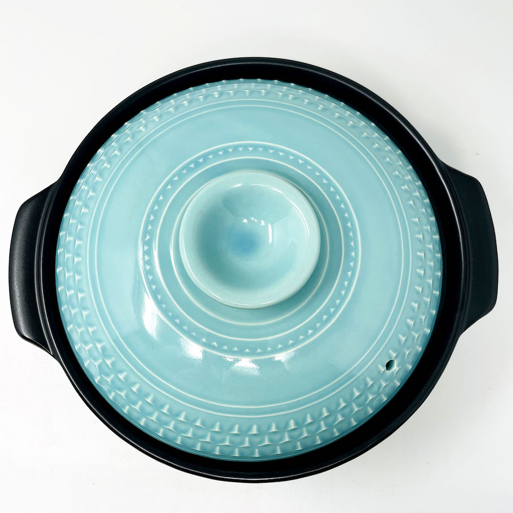 Donabe Cooking Pot Light Blue 9 go (11"D) image 4