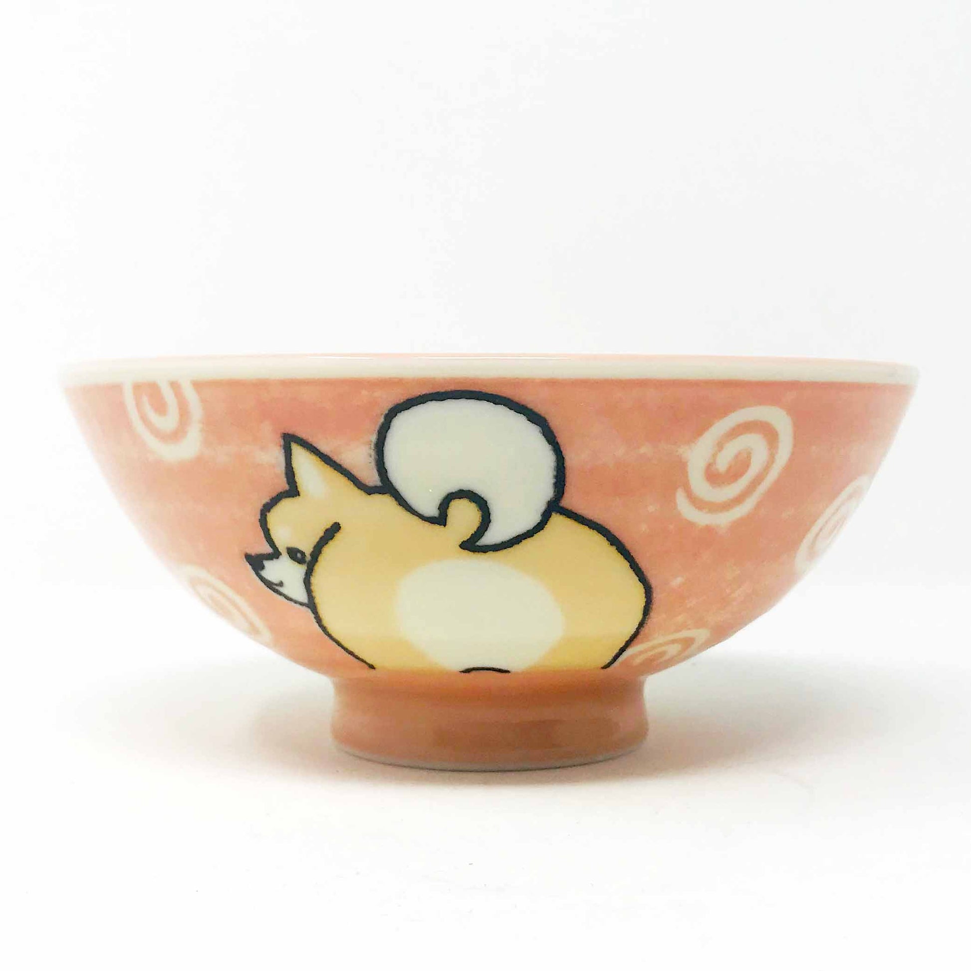 Shiba Pink Rice Bowl Large (5.5") image 3
