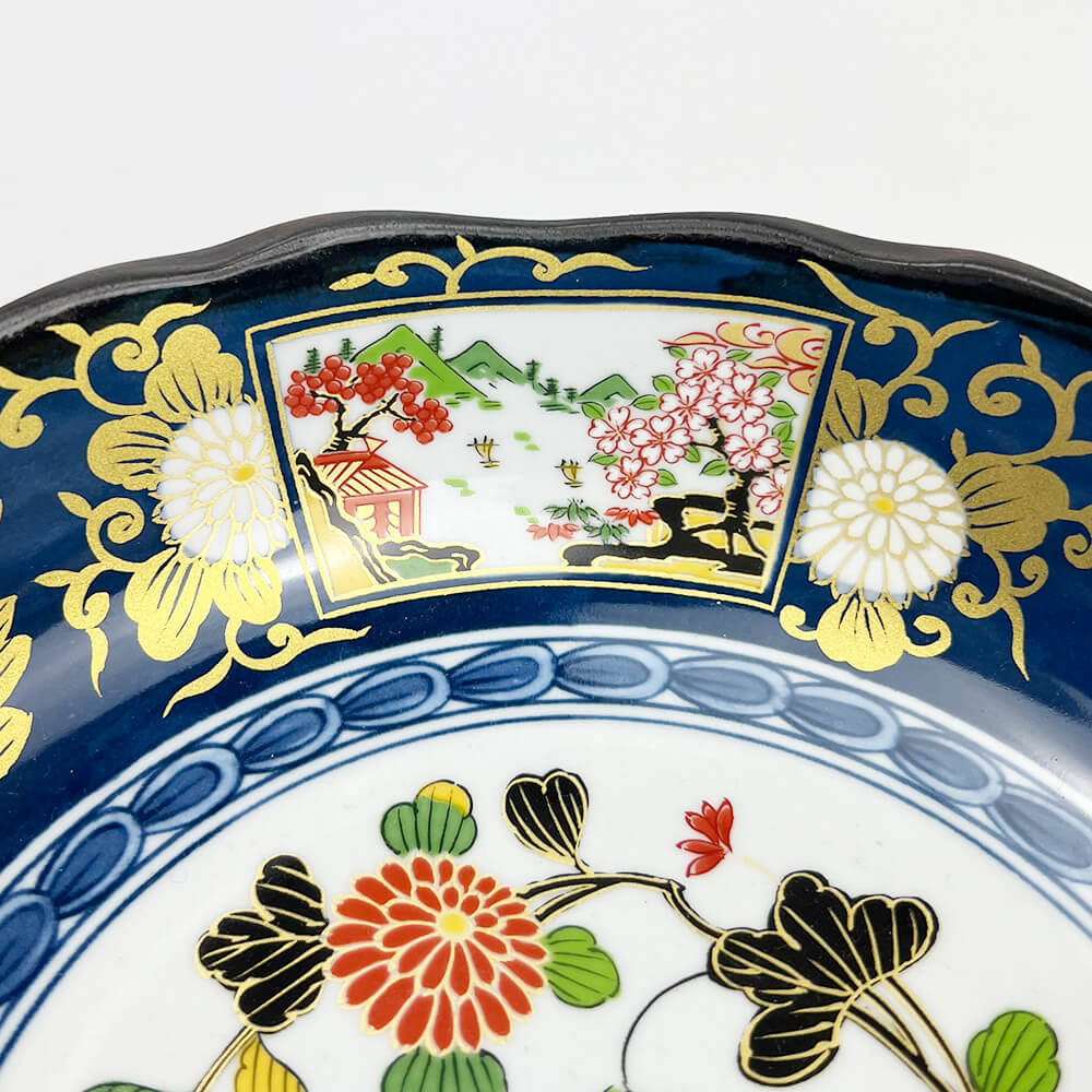 Arita Koimari Chrysanthemum Bowl (8.25"D) image 2