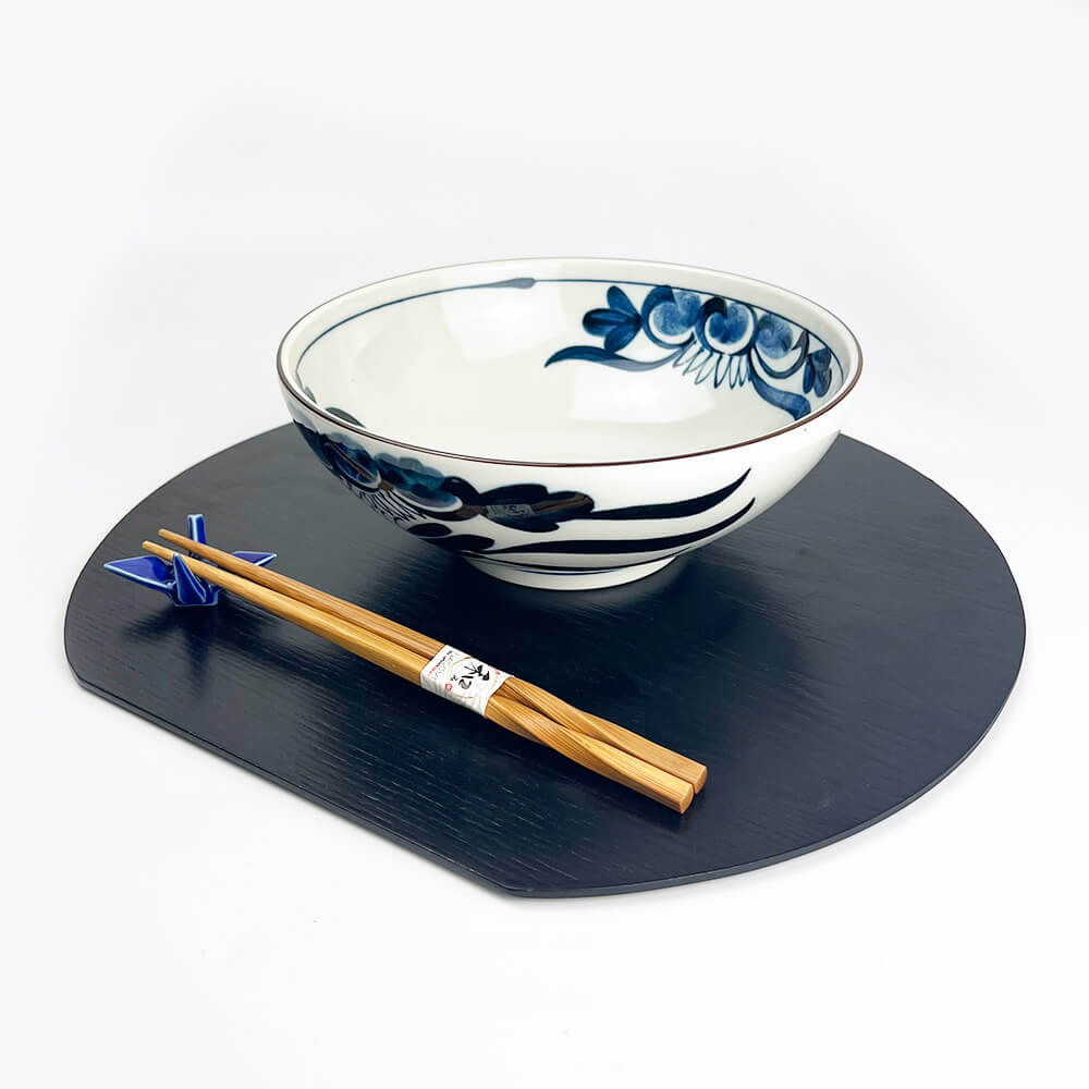 Blue Flower Ramen Bowl (8.25"D) image 2