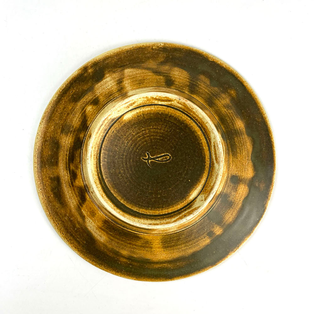 Deep Plate Jyomon Brown by Yasuko Maeda (8.5"D) image 3