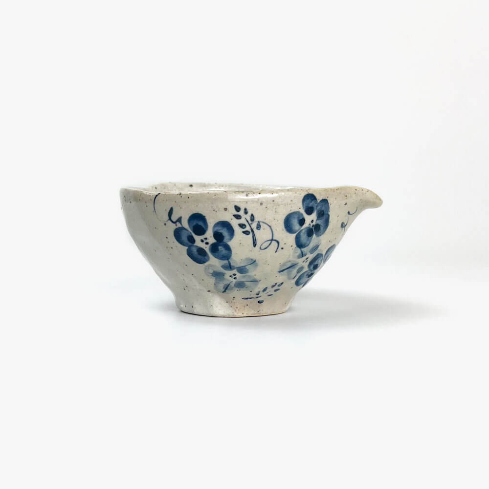 Katakuchi Kobachi Bowl Blue Flower (4.25"x3.75") image 0