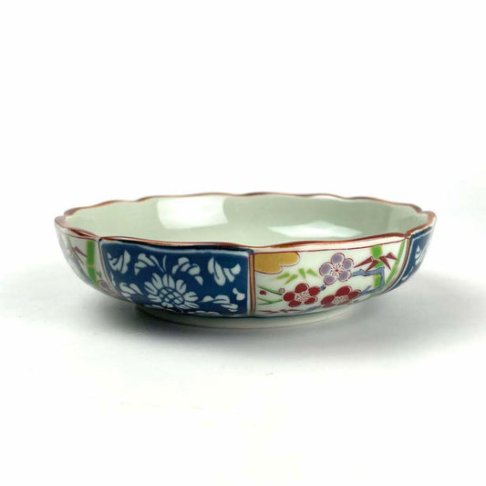 Arita Deep Plate Shochikubai (5.25"D) image 0