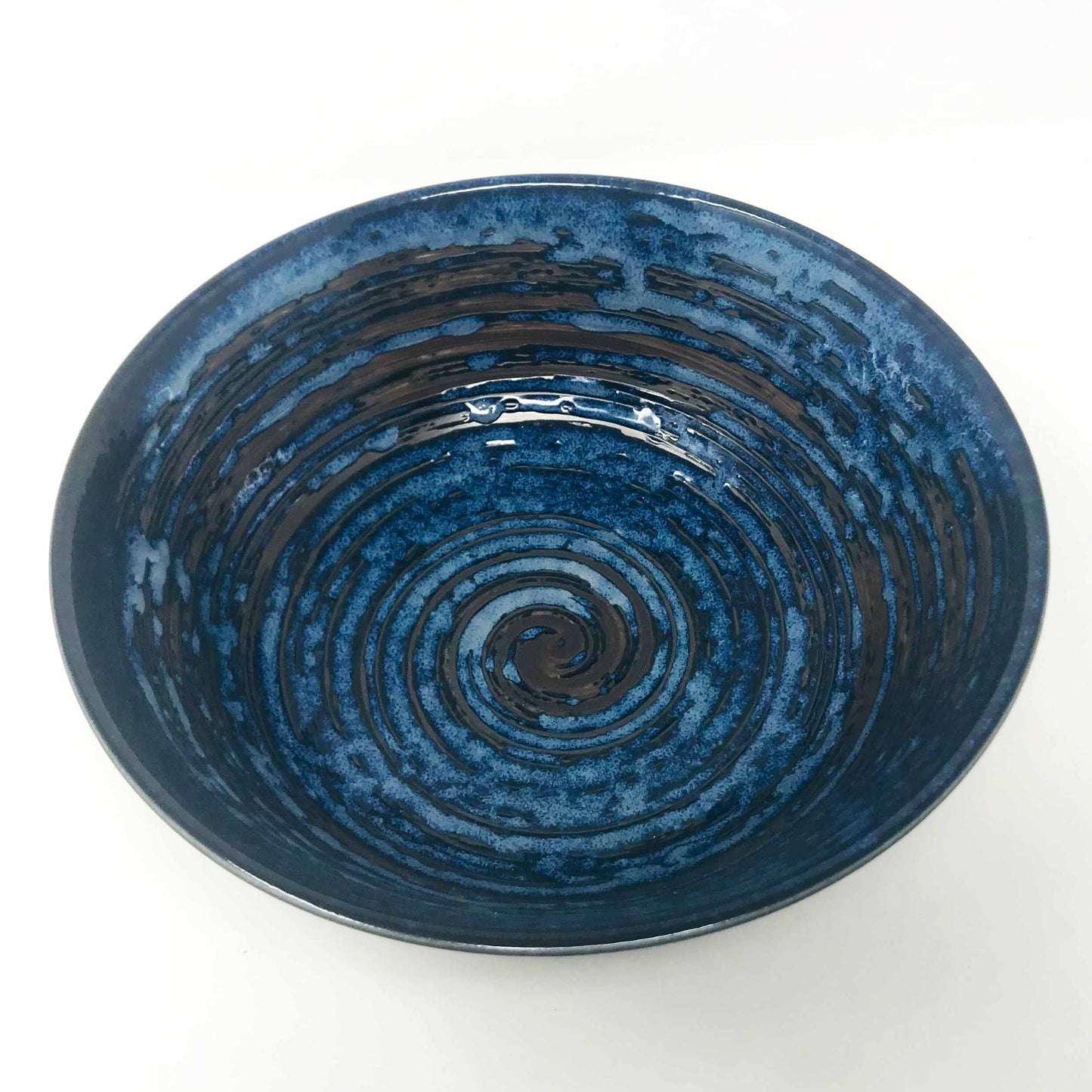 Ramen Bowl Navy Blue Hakeme (8.25″D) image 2