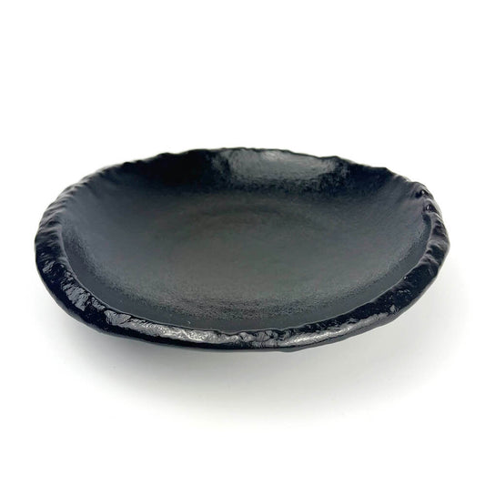 Yuzukuro Black Shallow Bowl (7.5"D) image 0