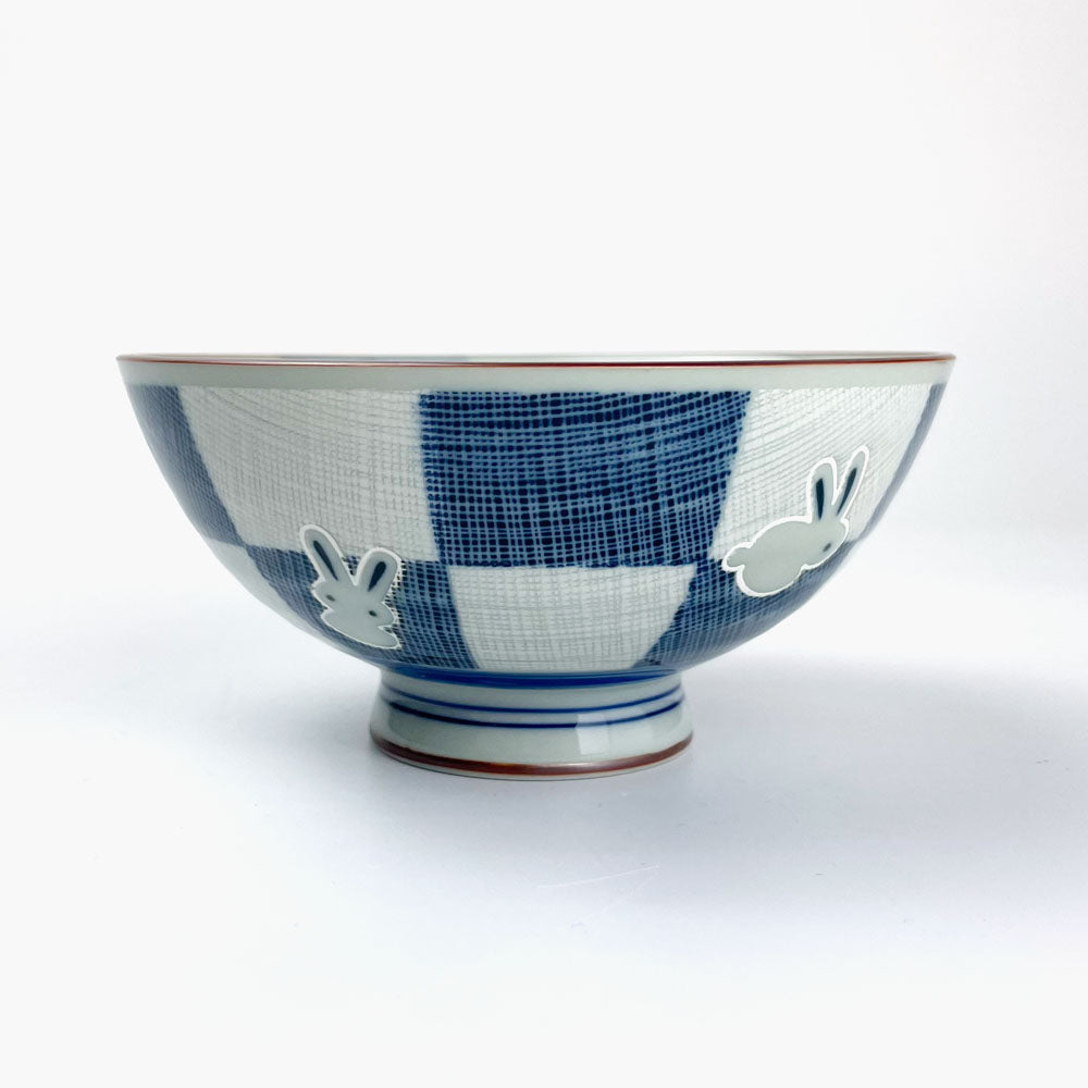 Rice Bowl Rabbit Blue (5"D) image 4